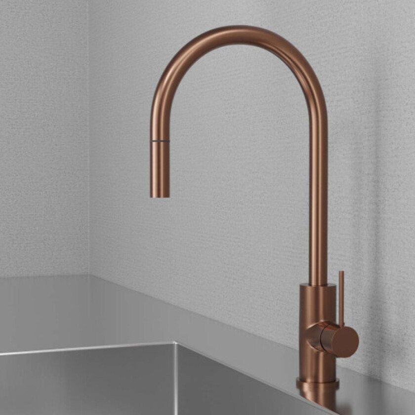 Steel Accent Amber kjøkkenarmatur, kobber