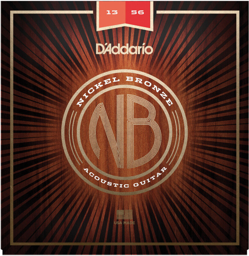 DAddario Nickel Bronze Acoustic Guitar Strings Medium 13-56