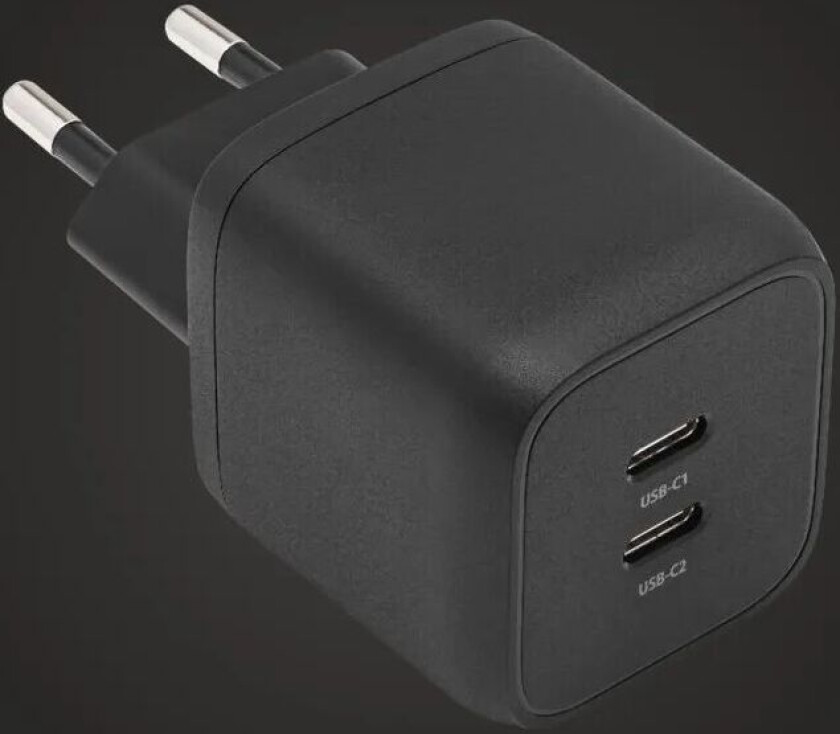 GaN USB-C-lader med PD 45 W Svart