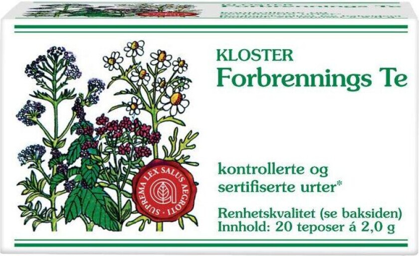BIOFLORA KLOSTER FORKJØLELSESTE 20 POSE