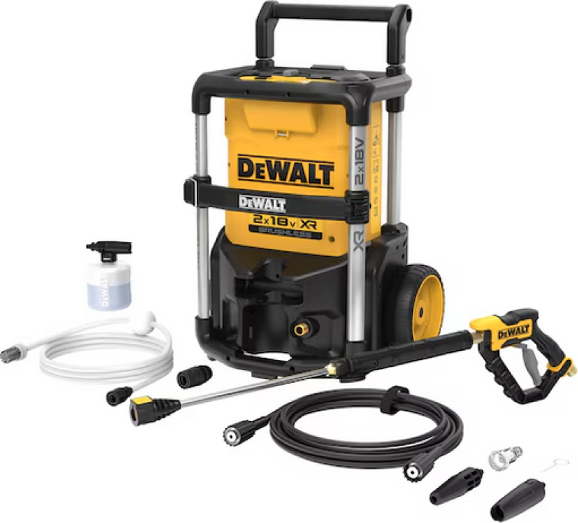 Dewalt Høytrykksvasker 2 X 18 Volt Batteri Xr Børsteløs Dcmpw1600n