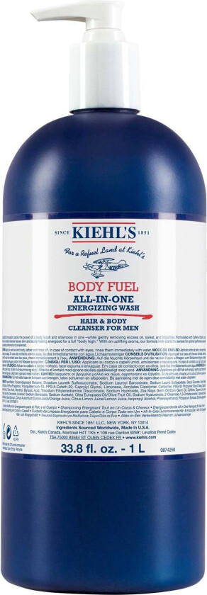 Body Fuel All-in-One Energizing & Conditioning Wash (Størrelse: 1000 ML)