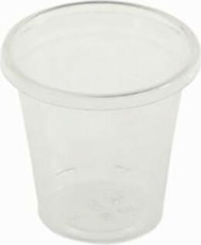 Plastglass 3 Cl Snapsglass Ø45 Mm Bionedbrytelig 100 Stk.