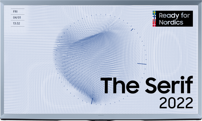 55" The Serif 4K Smart TV Cotton Blue (2022), Cotton Blue