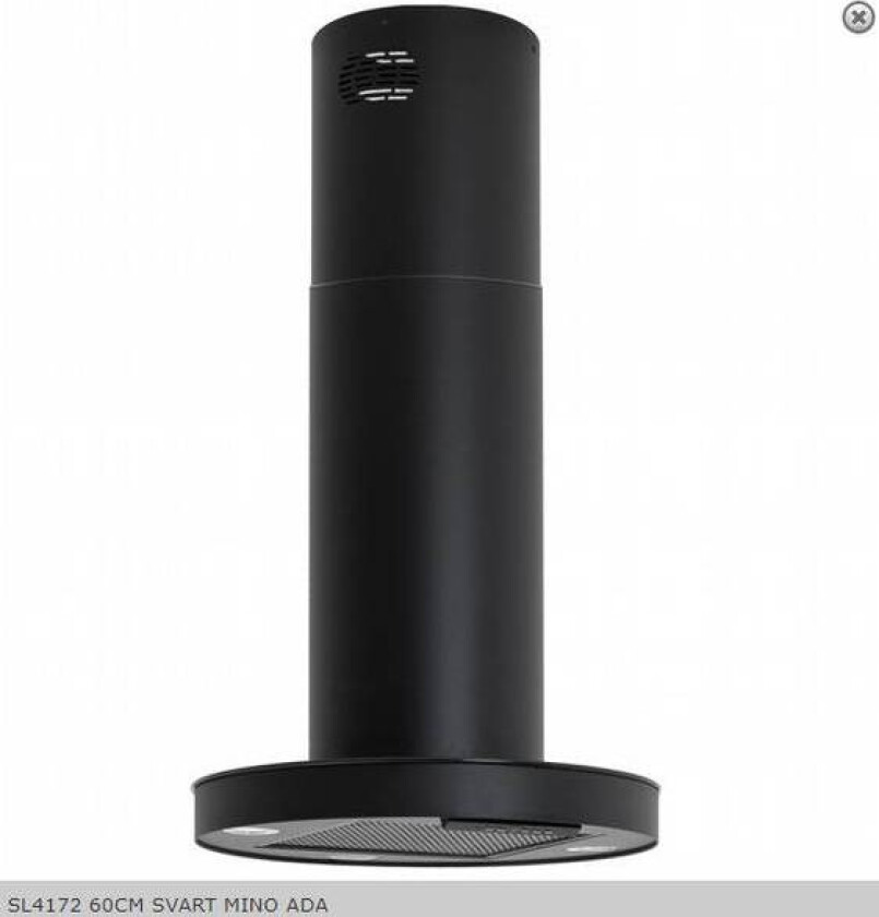 Ventilator Fritthengende Svart mino Ada sl 4172-60 Sr