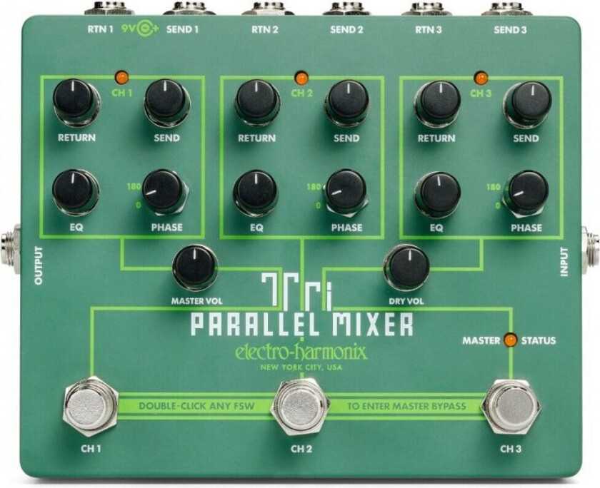 Electro Harmonix Tri Parallel Mixer Effects Loop Mixer/Switcher