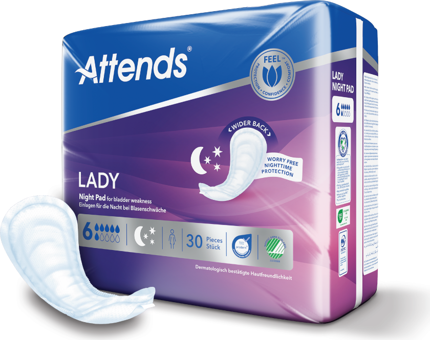 Bilde av Lady Night Pad 6 Nattbind, 30 stk.