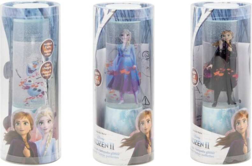 Frozen II nattlampe lampe bordlampe led belysning elsa