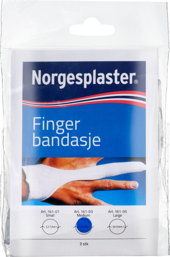 Fingerbandasje, Medium, 3 stk.