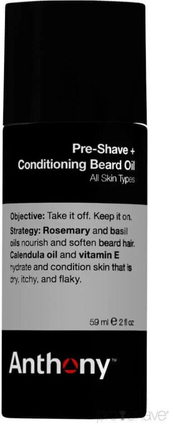 Pre-Shave +  Conditioning Beard Oil, 59 Ml.