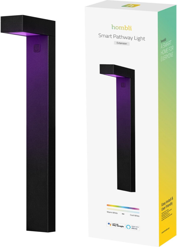 - Smart Outdoor Pathway Light, Black (single)