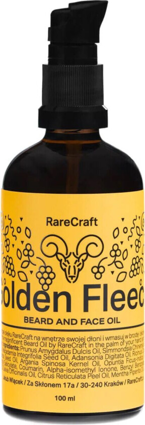 Rarecraft Golden Fleece, Beard Oil 100ml