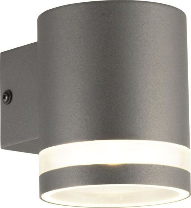 Gelia Fladen Veggarmatur GU10, antrasitt