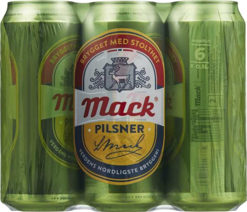 Pilsnerøl 0,5lx6 boks