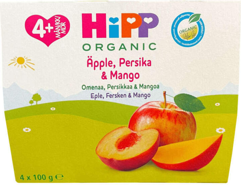 Fruit Break Eple Fersken/Mango 4mnd 4x100g