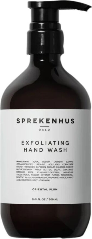 Sprekenhus Exfoliating Hand Wash 500ml - Oriental Plum Håndsåpe  unisex