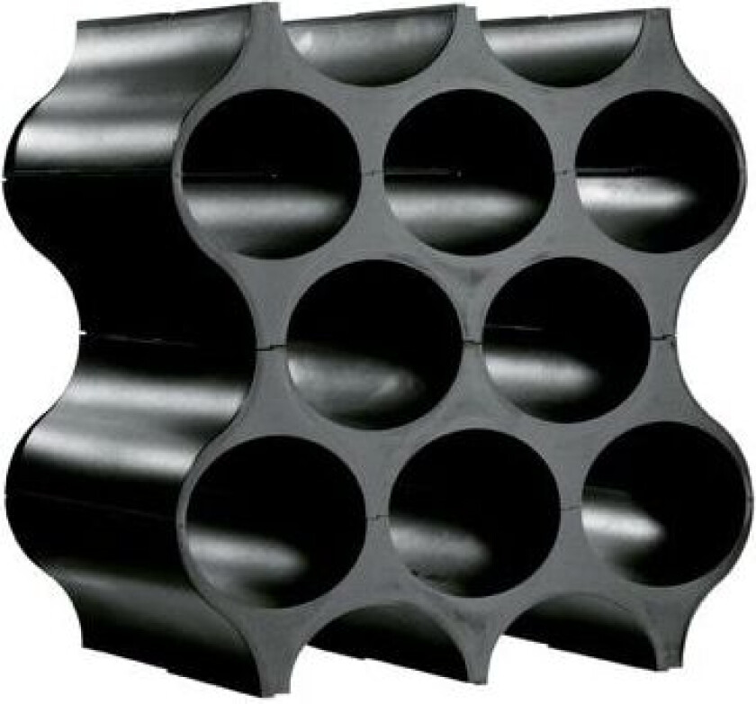 koziol SET-UP, 8 flasker, Svart, Bord Vinstativ