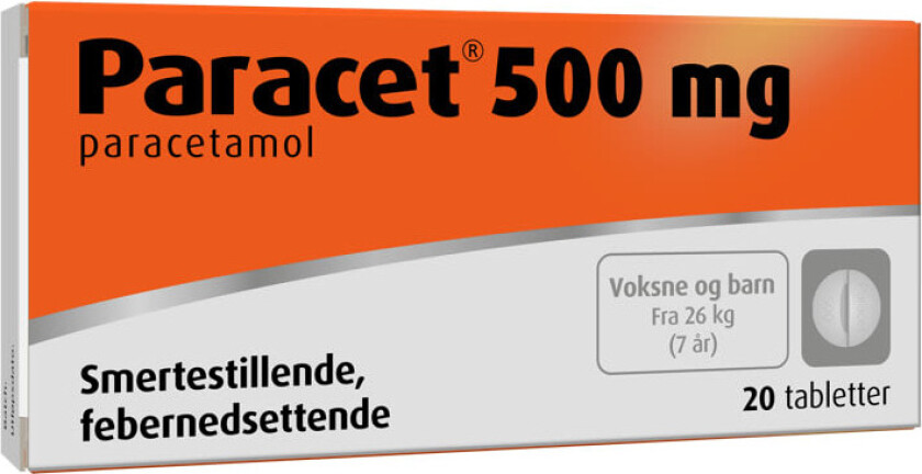 Paracet Tablett Rund 500mg 20stk