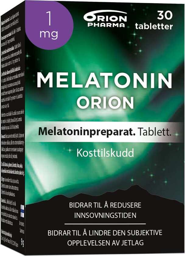 Melatonin  1 mg tablett, 30 stk.