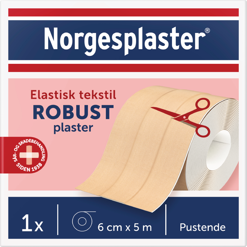 Robust klippeplaster, 6cm x 5m, 1 stk.