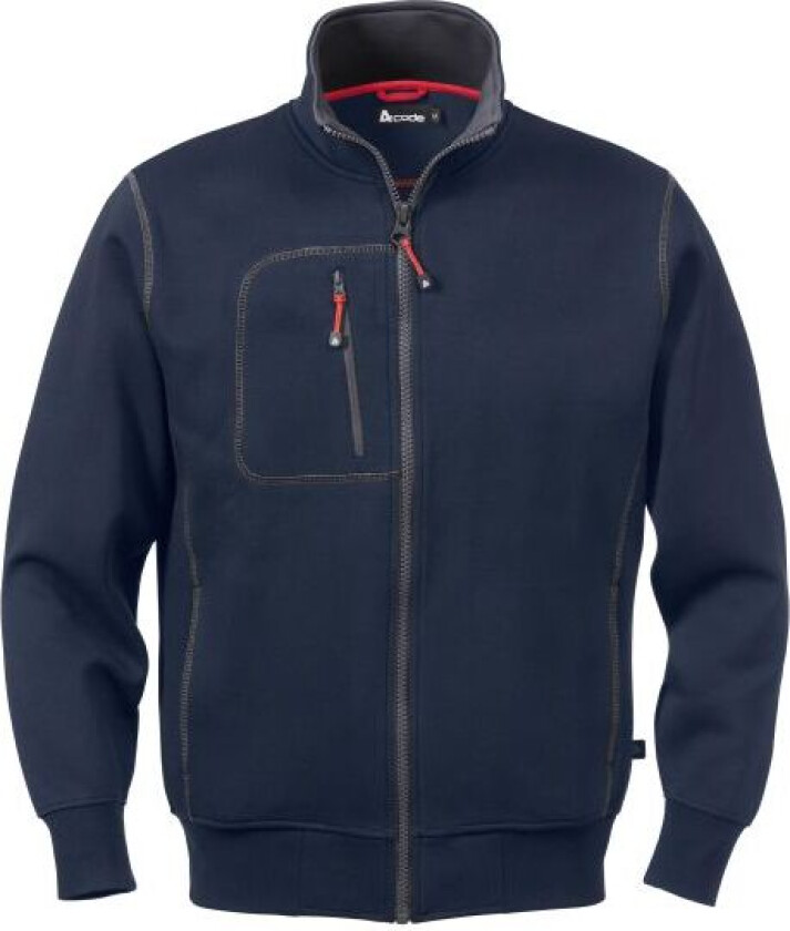 1747 DF Sweatshirtjakke midnattsblå Midnattsblå