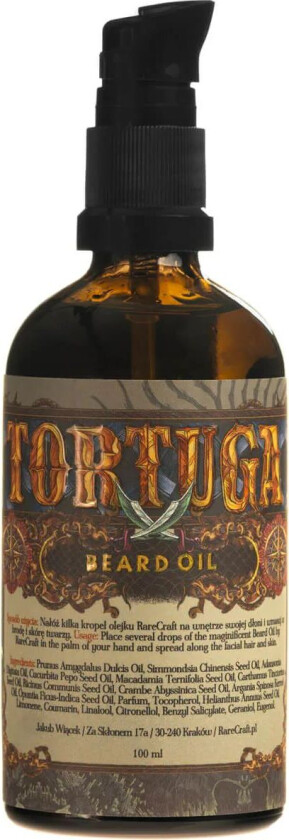 Rarecraft Tortuga, Beard Oil 100ml