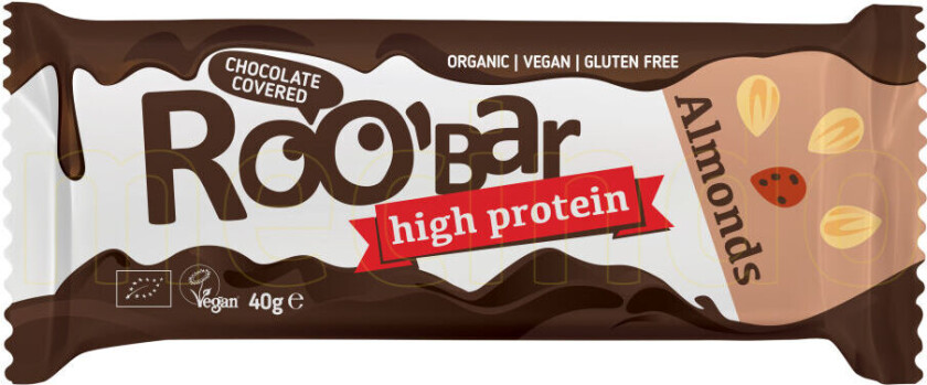 Roo bar Sjoko Mandel Protein Ø Roobar - 40 g