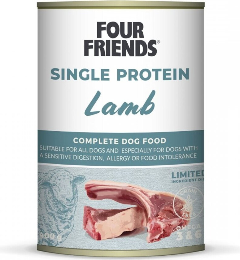 Four Friends Dog Single Protein Lamb 400 g