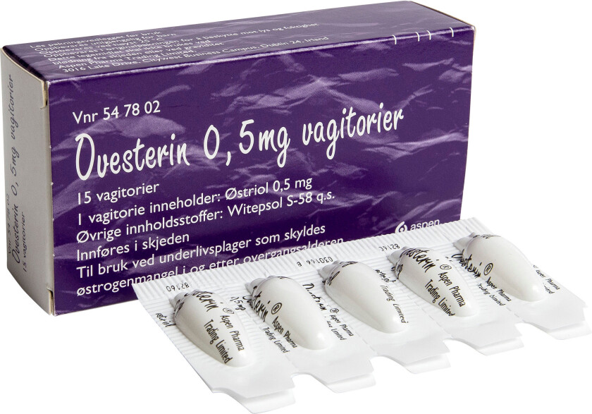 Vagitorier 0,5 mg, 15 stk.