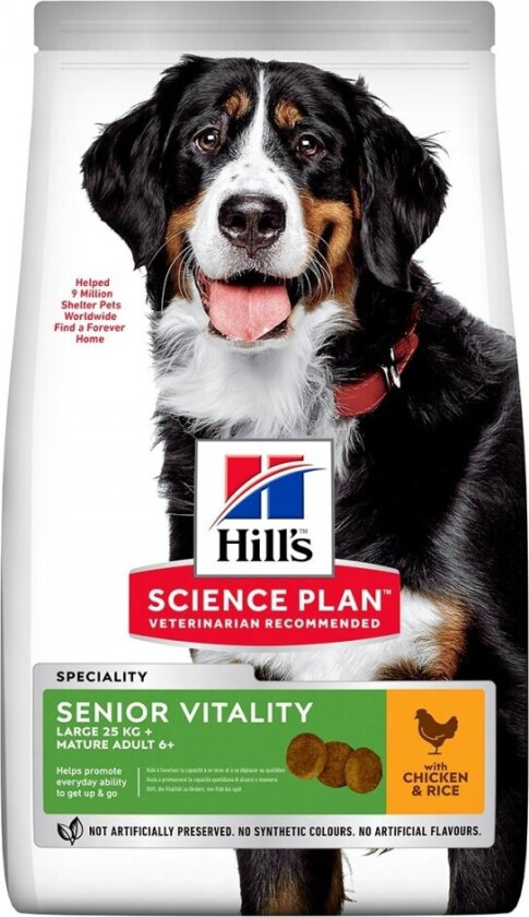Hill's Science Plan Dog Adult 7+ Senior Vitality Large Breed Chicken 14 kg