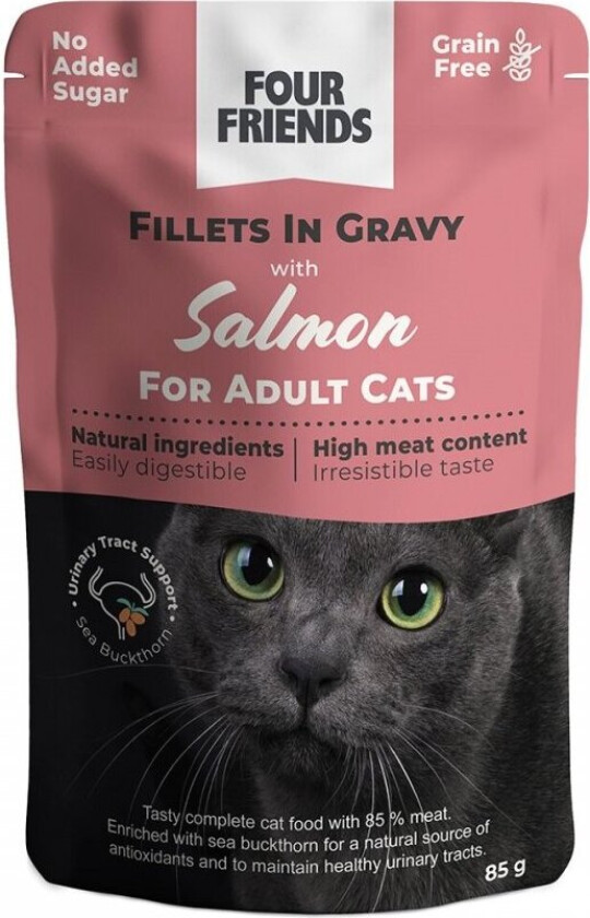 Four Friends Cat Salmon in Gravy 85 g