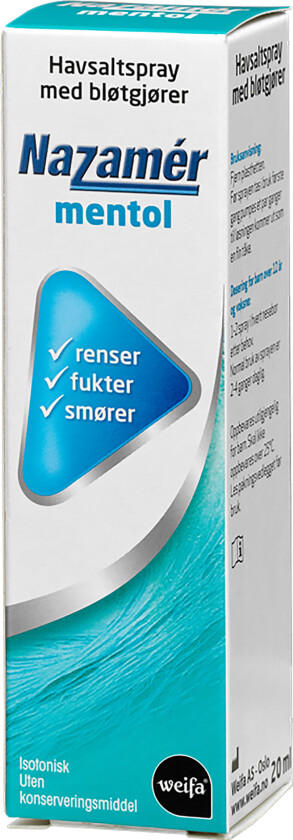 Mentol saltvannsspray, 20 ml