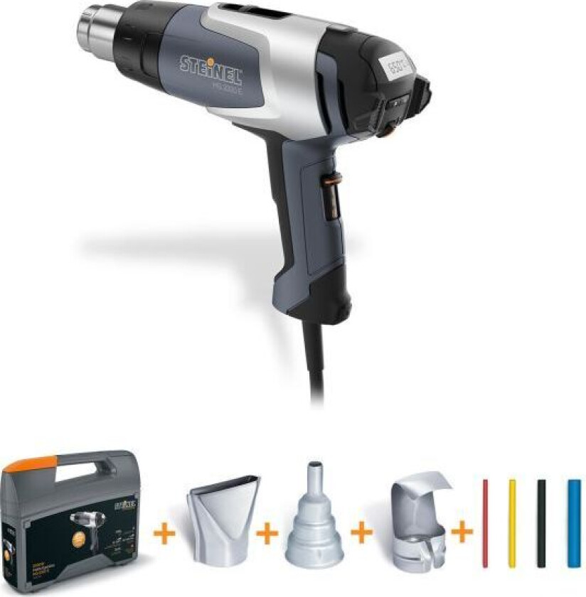 Steinel HG 2320E Varmluftspistol med veske, 2200 W, 80-630 °C, LCD-display