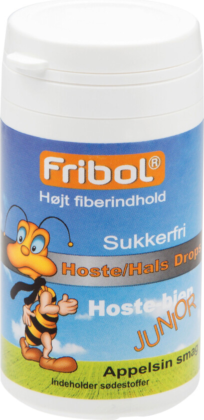 Sukkerfri Hoste/Hals Jr Appelsin, 60 gram