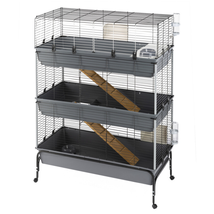 Smådyrbur Vital 120 3 etasjer - L 120 x B 60 x H 167 cm