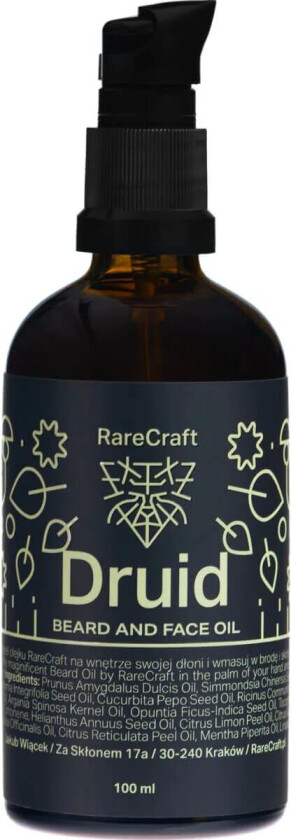 Rarecraft Druid, Beard Oil 100 Ml