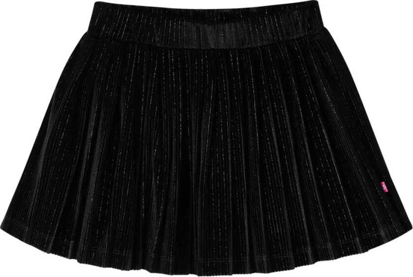 Bilde av Plissert skjørt for barn med lurex svart 104