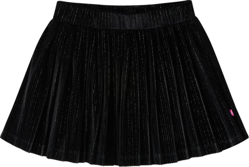 Bilde av Plissert skjørt for barn med lurex svart 128