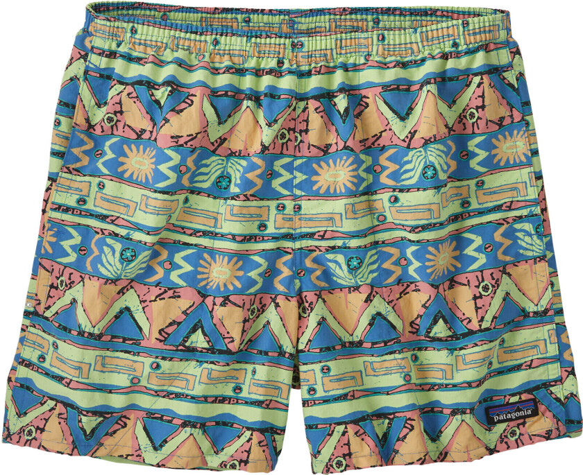 Baggies Shorts 5" Herre High Hopes Geo Salamander Green M