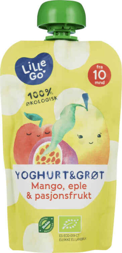 Yoghurt&Grøt Mango/Eple/Pasjonfr 120g
