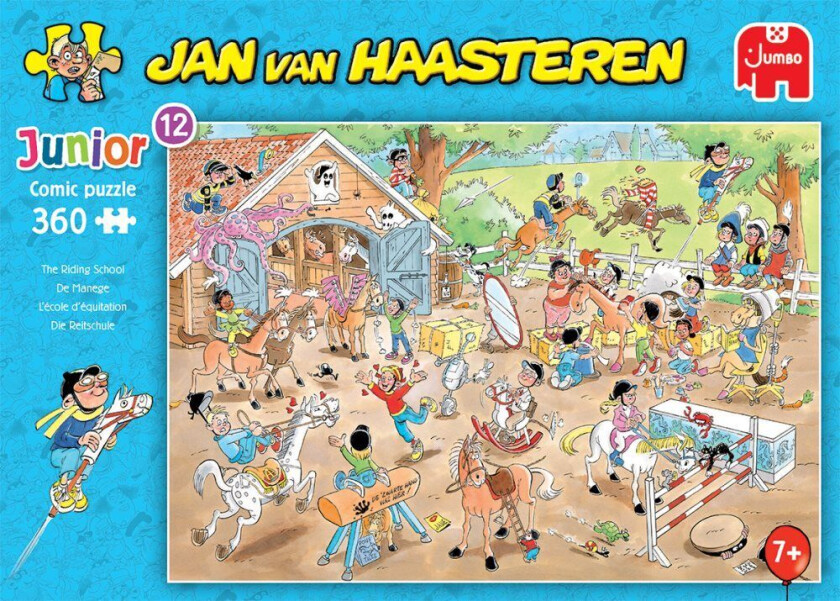 Jan Van Haasteren Junior The Riding School Puslespill 360 brikker, Jumbo