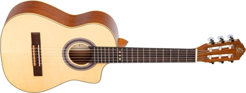 Ortega Rq38 Klassisk Gitar Requinto, Solid Spruce Top