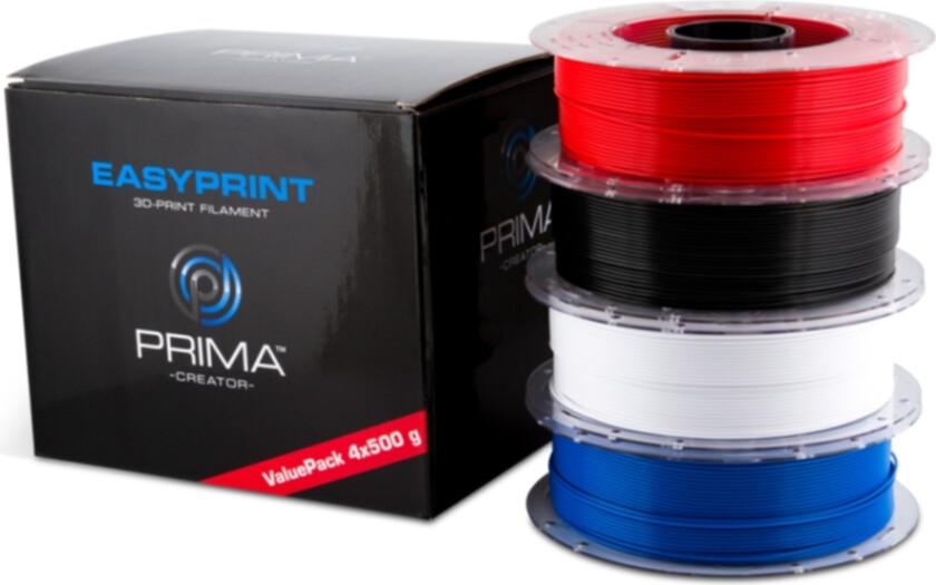 PrimaCreator EasyPrint PLA Value Pack 1.75mm 4x500g 4-farger