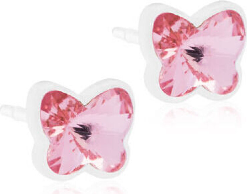 Medical Plastic Butterfly 5mm Light Rose