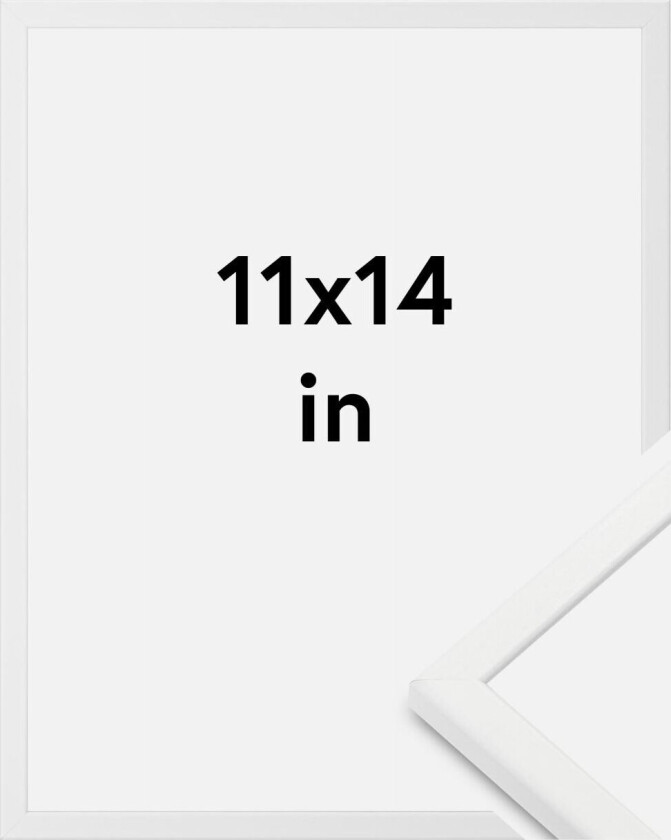 Ramme Kaspar Akrylglass Hvit 11x14 Inches (27,94x35,56 Cm)