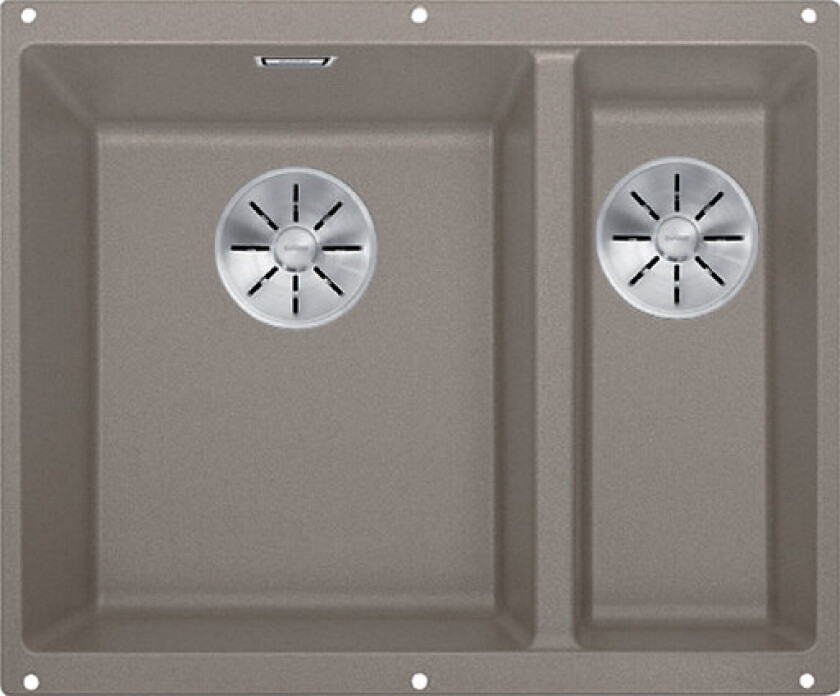 Subline 340/160-U kjøkkenvask, 55,5x46 cm, brun