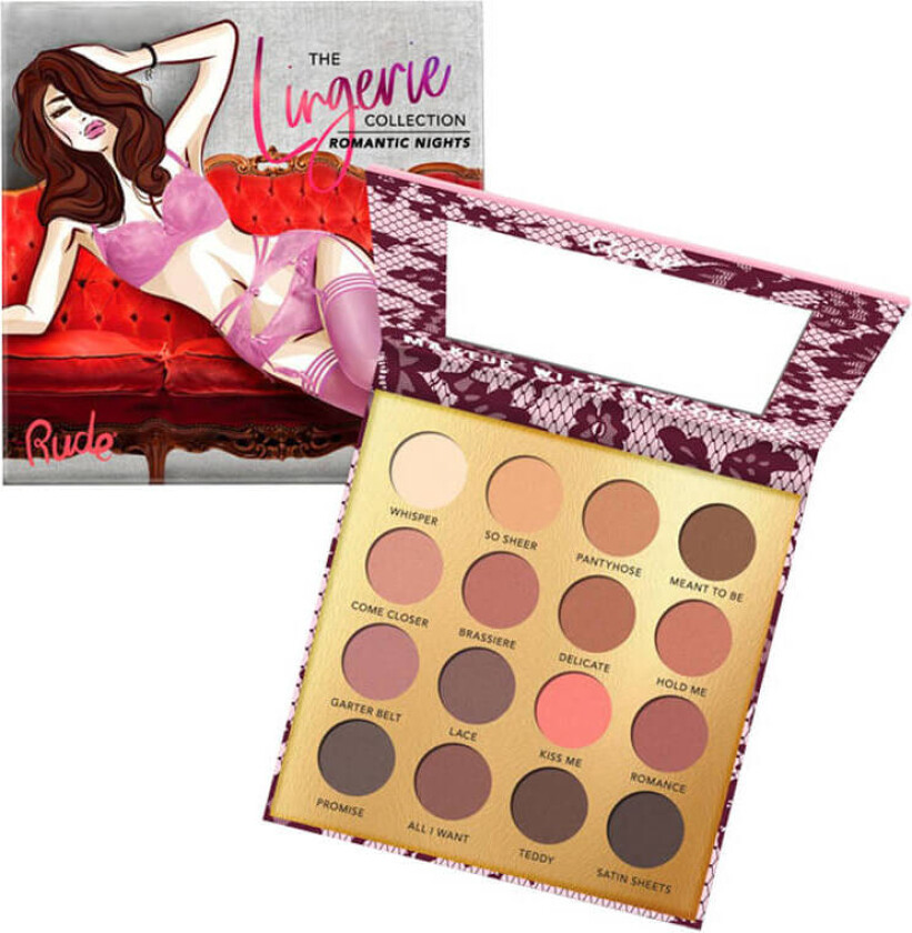 Lingerie Collection 16 Matte Eyeshadow Palette Romantic Night 15 g