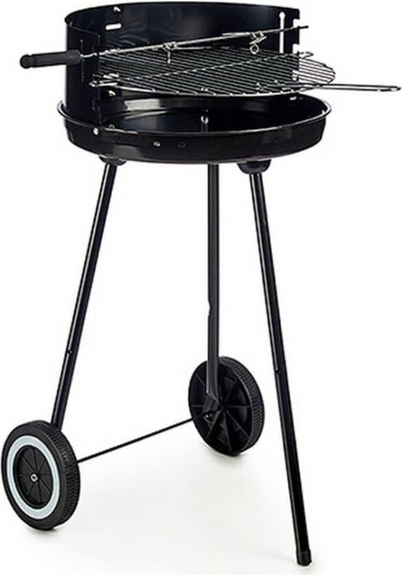 Kullgrill med hjul Sort Rustfritt stål Jern 41,5 x 71 x 42,5 cm