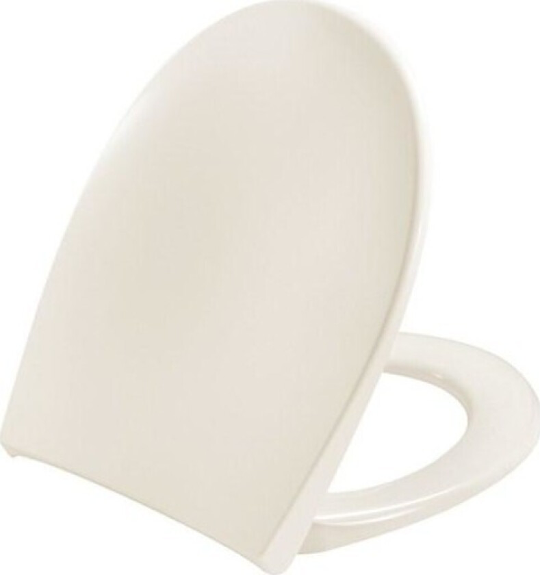 Scandinavia Plus 758 toalettsete, soft close, avtagbar, lys beige