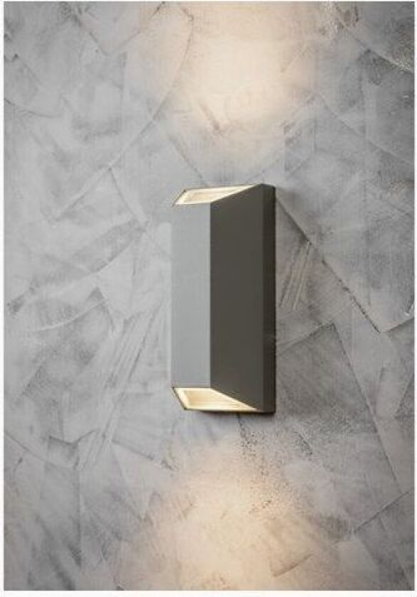 AIRAM Veggarmatur Sala Double IP44 2XGU10 Antracitgrå